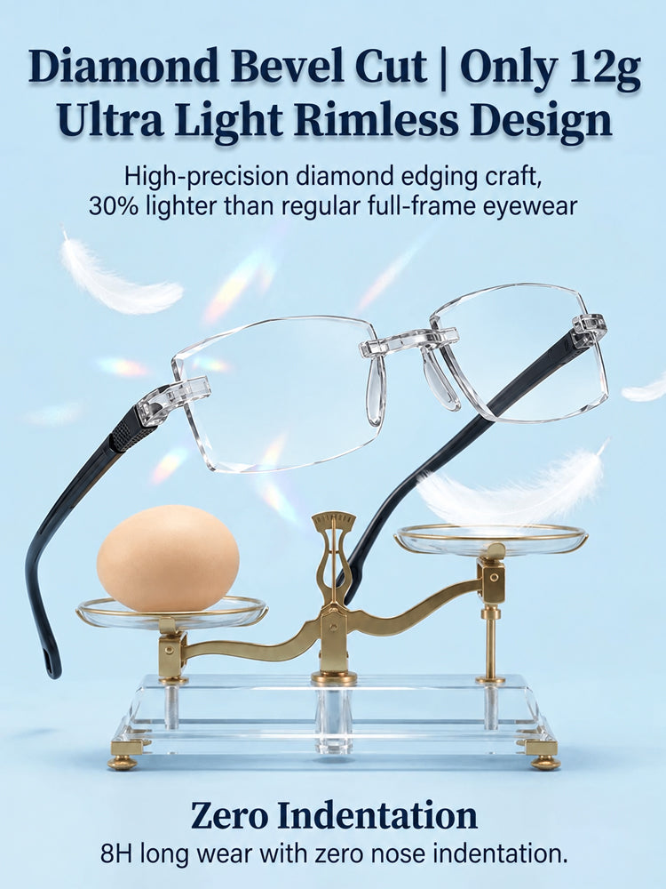 Smart Zoom Diamond-Cut Reading Glasses