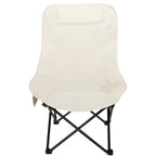 Portable High Back Folding Moon Chair - Carbon Steel Camping Chair for Outdoor, Beach & Fishing