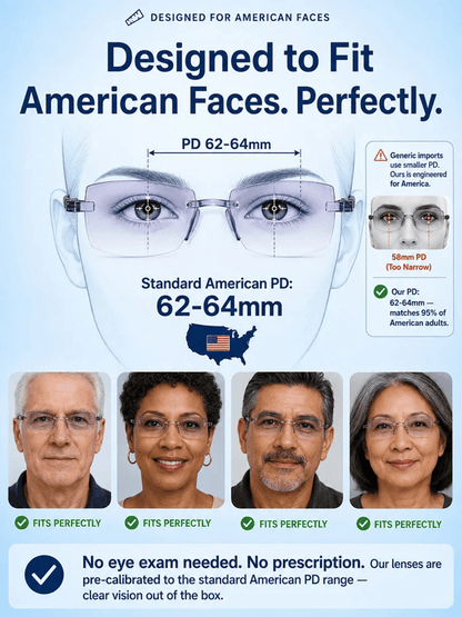 Smart Zoom Diamond-Cut Reading Glasses