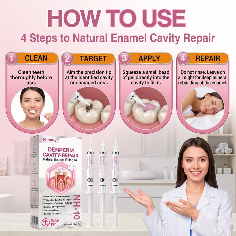 DenPerm Cavity-Repair Natural Enamel Filling Gel
