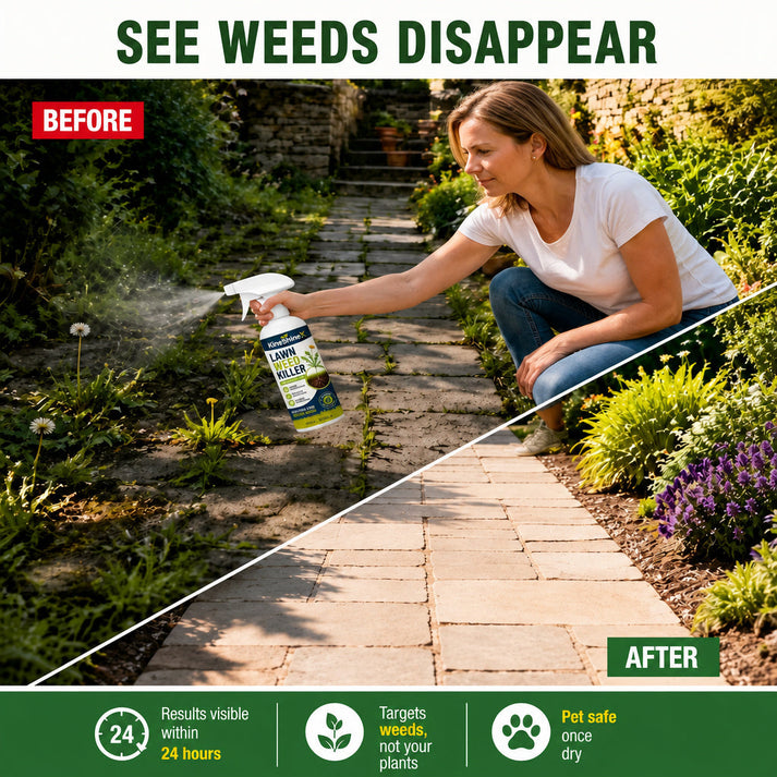 Garden Weed Killer – Spray, Walk Away & Enjoy a Cleaner Yard