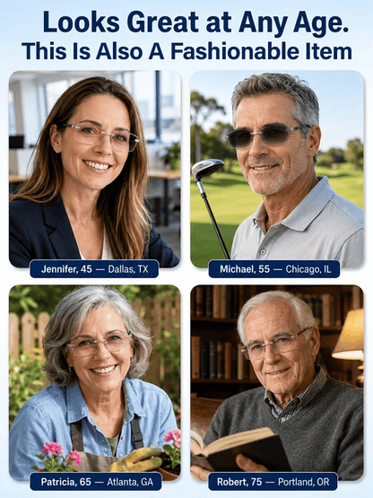 Smart Zoom Diamond-Cut Reading Glasses