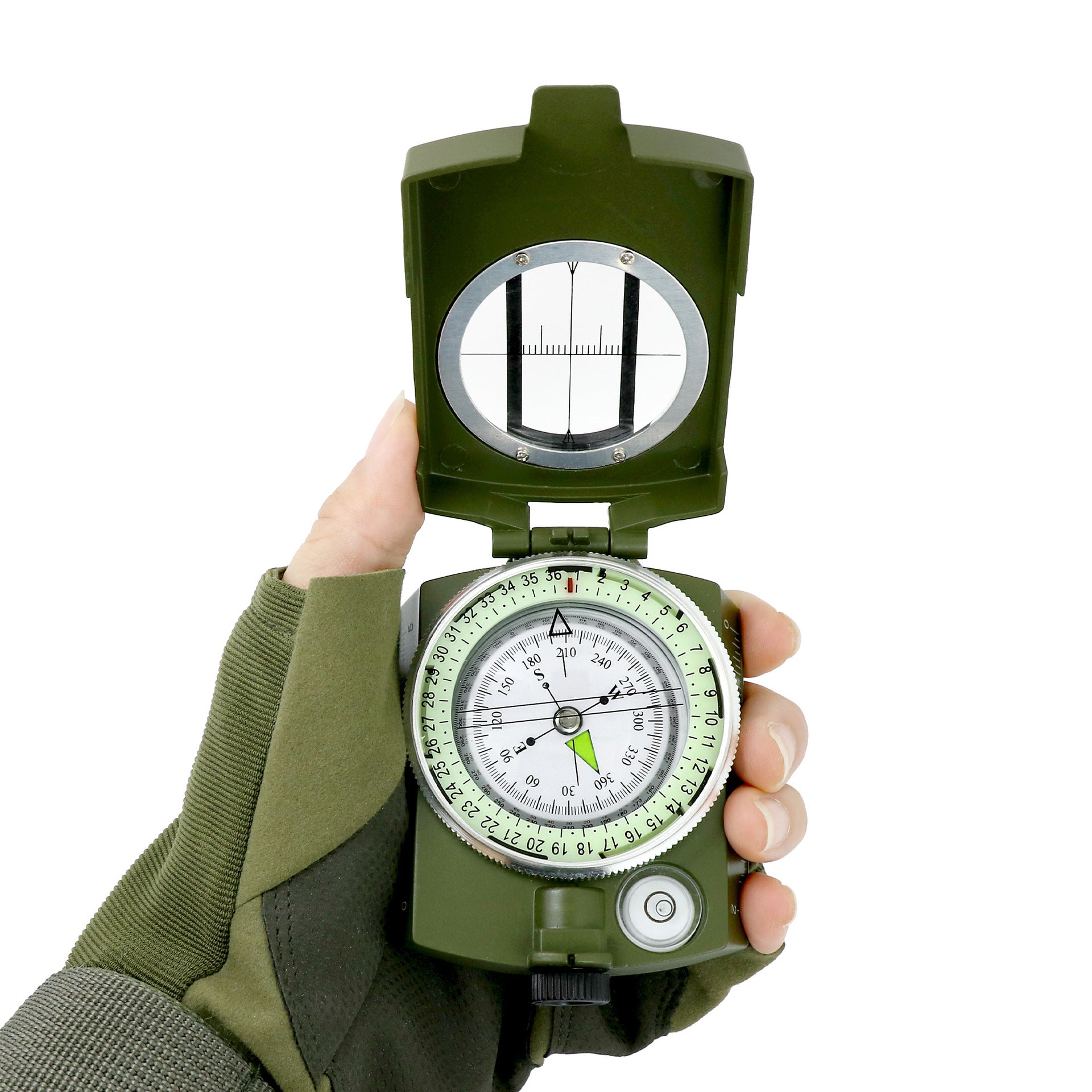 Tactical Lensatic Compass – Waterproof High-Precision Outdoor Navigation Tool